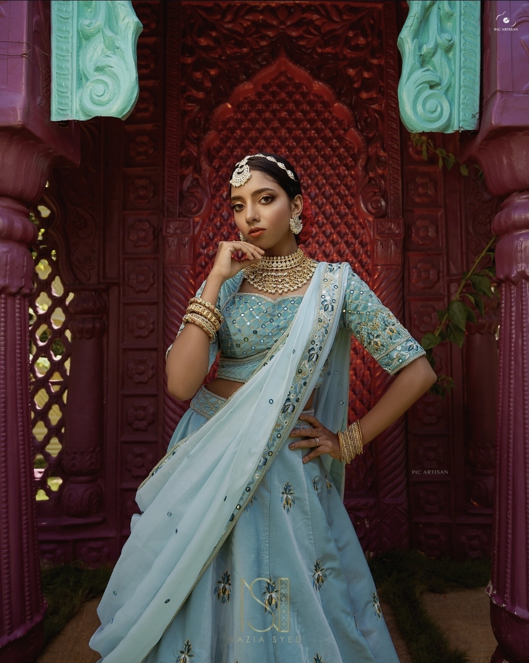 Bridal portrait by soft light